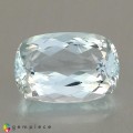 Natural Aquamarine 5 Carats Sky Blue Cushion 13x9 mm Loose Gemstone - Image 1