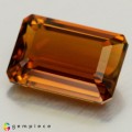 Natural Tourmaline 4.75 Carats Honey Brown Yellow Emerald Cut 12x8 mm Loose Gemstone - Image 4