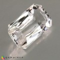 Natural Beryl 2.40 Carats White Emerald Cut 11x6 mm Loose Gemstone - Image 1