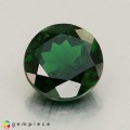 Natural Tsavorite garnet 1.28 Carats Chrome Green Round 7x4 mm Loose Gemstone - Image 1