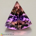 Natural Ametrine 10.23 Carats Purple To Golden Yellow Fancy  17x17 mm Loose Gemstone - Image 7