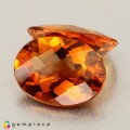 Natural Madeira citrine 15.27 Carats Orange Oval Checker 16x12 mm Loose Gemstone - Image 3