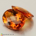 Natural Madeira citrine 15.27 Carats Orange Oval Checker 16x12 mm Loose Gemstone - Image 2