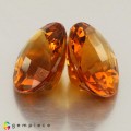Natural Madeira citrine 15.27 Carats Orange Oval Checker 16x12 mm Loose Gemstone - Image 5