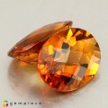 Natural Madeira citrine 15.27 Carats Orange Oval Checker 16x12 mm Loose Gemstone - Image 6