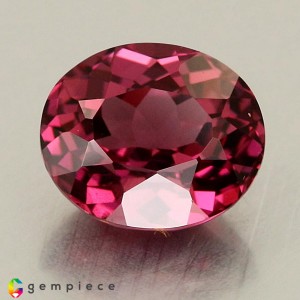 rhodolite garnet  2.52cts - 8x7mm