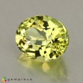 Natural Grossular garnet 1.81 Carats Yellow Oval 8x6 mm Loose Gemstone - Image 2