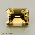 Natural Zircon 4.09 Carats Honey Yellow Emerald 9x7 mm Loose Gemstone - Image 7