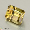 Natural Zircon 4.09 Carats Honey Yellow Emerald 9x7 mm Loose Gemstone - Image 3