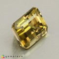 Natural Zircon 4.09 Carats Honey Yellow Emerald 9x7 mm Loose Gemstone - Image 5