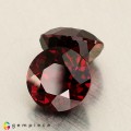 Natural Rhodolite garnet 5.08 Carats Reddish Pink Round 8x6 mm Loose Gemstone - Image 1