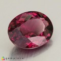 Natural Rhodolite garnet 4.67 Carats Purplish Pink Oval 12x10 mm Loose Gemstone - Image 4