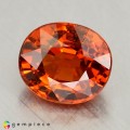 Natural Spessartite garnet 2.49 Carats Mandarin Orange Oval 8x7 mm Loose Gemstone - Image 5