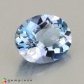 Natural Apatite 0.93 Carats Steel Blue Oval 7x6 mm Loose Gemstone - Image 7