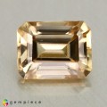 Natural Zircon 3.61 Carats Champagne Emerald Cut 9x7 mm Loose Gemstone - Image 1