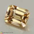 Natural Zircon 3.61 Carats Champagne Emerald Cut 9x7 mm Loose Gemstone - Image 2