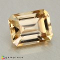 Natural Zircon 3.61 Carats Champagne Emerald Cut 9x7 mm Loose Gemstone - Image 4