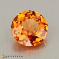 Natural Spessartite garnet 1.17 Carats Fanta Orange Round 6x4 mm Loose Gemstone - Image 3