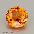 Natural Spessartite garnet 1.17 Carats Fanta Orange Round 6x4 mm Loose Gemstone - Image 2
