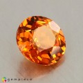 Natural Spessartite garnet 1.17 Carats Fanta Orange Round 6x4 mm Loose Gemstone - Image 6