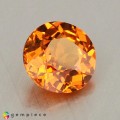Natural Spessartite garnet 1.17 Carats Fanta Orange Round 6x4 mm Loose Gemstone - Image 5