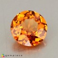 Natural Spessartite garnet 1.17 Carats Fanta Orange Round 6x4 mm Loose Gemstone - Image 7