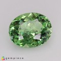 Natural Grossular garnet 4.84 Carats Mint Green Oval 11x10 mm Loose Gemstone - Image 1