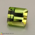 Natural Tourmaline 3.98 Carats Greenish Yellow Emerald Cut 9x8 mm Loose Gemstone - Image 2