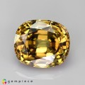 Natural Zircon 7.54 Carats Honey Yellow Cushion 11x10 mm Loose Gemstone - Image 3