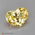 Natural Sapphire 3.69 Carats Yellow Heart  10x8 mm Loose Gemstone - Image 7