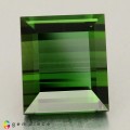 Natural Tourmaline 4.70 Carats Green Rectangle  10x9 mm Loose Gemstone - Image 1
