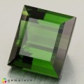 Natural Tourmaline 4.70 Carats Green Rectangle  10x9 mm Loose Gemstone - Image 2