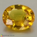 Natural Sapphire 2.46 Carats Yellow Oval 9x8 mm Loose Gemstone - Image 1