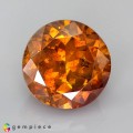 Natural Sphalerite 14.46 Carats Orange Round 13x10 mm Loose Gemstone - Image 1