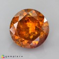 Natural Sphalerite 14.46 Carats Orange Round 13x10 mm Loose Gemstone - Image 2