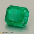 Natural Emerald 1.34 Carats Green Emerald 7x6 mm Loose Gemstone - Image 2