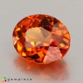 Natural Spessartite garnet 1.69 Carats Mandarin Orange Oval 7x6 mm Loose Gemstone - Image 3