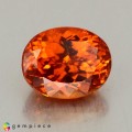 Natural Spessartite garnet 1.72 Carats Mandarin Orange Oval 7x6 mm Loose Gemstone - Image 3