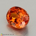 Natural Spessartite garnet 1.72 Carats Mandarin Orange Oval 7x6 mm Loose Gemstone - Image 2