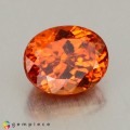 Natural Spessartite garnet 1.72 Carats Mandarin Orange Oval 7x6 mm Loose Gemstone - Image 7