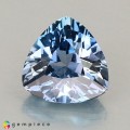 Natural Apatite 1.13 Carats Blue Trilliant  7x7 mm Loose Gemstone - Image 1