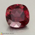 Natural Rhodolite garnet 4.72 Carats Pinkish Red Antique Cushion 10x10 mm Loose Gemstone - Image 1