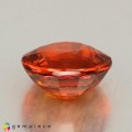 Natural Spessartite garnet 2.17 Carats Vivid Orange Round 7x4 mm Loose Gemstone - Image 4