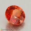 Natural Spessartite garnet 2.17 Carats Vivid Orange Round 7x4 mm Loose Gemstone - Image 5