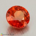 Natural Spessartite garnet 2.17 Carats Vivid Orange Round 7x4 mm Loose Gemstone - Image 6