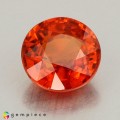 Natural Spessartite garnet 2.17 Carats Vivid Orange Round 7x4 mm Loose Gemstone - Image 7