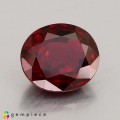 Natural Spinel 1.49 Carats Vivid Red Oval 7x6 mm Loose Gemstone - Image 1