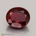 Natural Spinel 1.49 Carats Vivid Red Oval 7x6 mm Loose Gemstone - Image 2