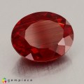 Natural Andesine 2.13 Carats Red  Oval 10x8 mm Loose Gemstone - Image 1