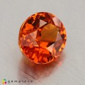 Natural Spessartite garnet 1.69 Carats Vivid Orange Oval 7x6 mm Loose Gemstone - Image 4
